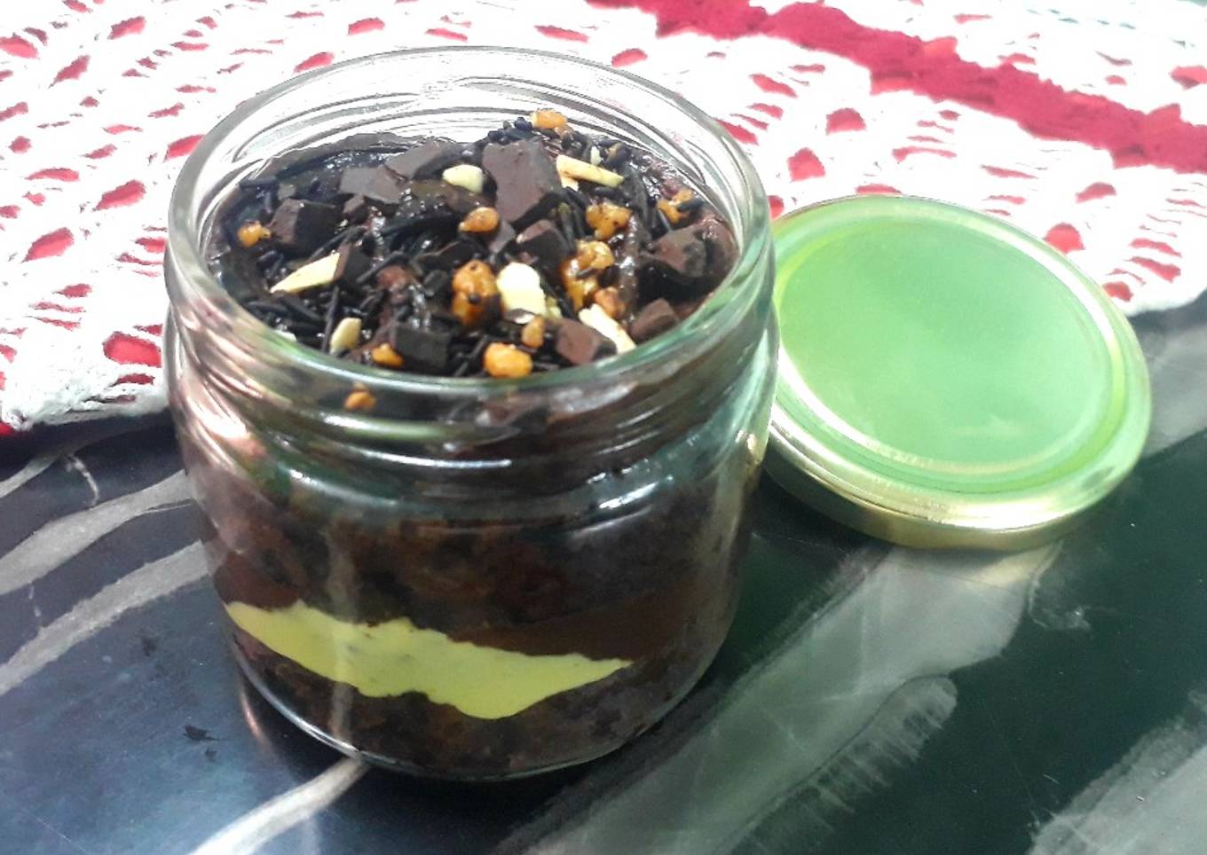 Chocolate Cake in a jar