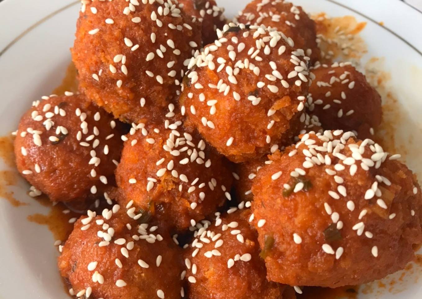 Bola-bola Tempe korean sauce Gochujang