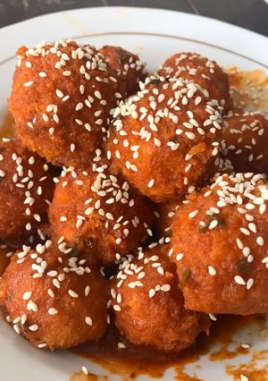 Foto resep Bola-bola Tempe korean sauce Gochujang
