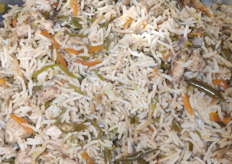 Simple Way to Prepare Quick Chicken fried rice