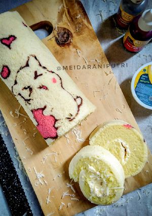 Foto resep Bolu Gulung Kukus Karakter