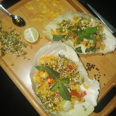 A picture of Sprout and Cornflakes Salad.
