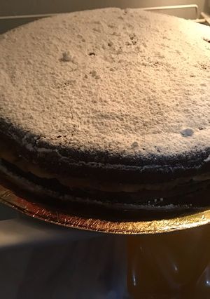 Una foto de Súper torta chocolate- banana