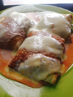 Una foto de Crepes de espinaca y mozzarella
