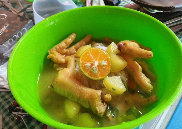 Bagaimana Membuat Sop singkong ceker, Menggugah Selera