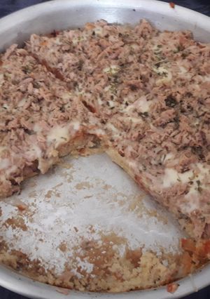 Una foto de Pizza de coliflor