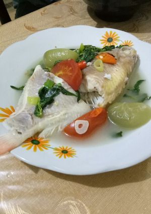 Foto resep Sup ikan kakap kecut2 pedes 😋 (bumbu iris)