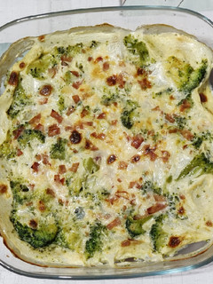 Una foto de Brócoli al horno con bechamel