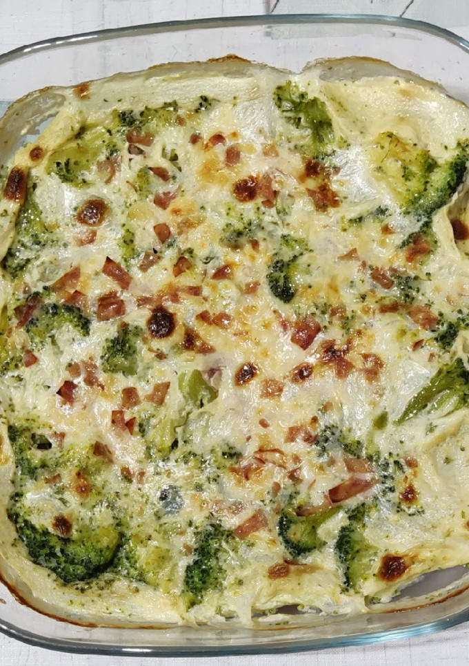 Una foto de Brócoli al horno con bechamel