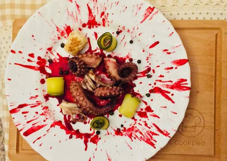 Steps to Prepare Ultimate Polpo alla brace…….con effetto splash