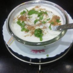 Cucumber & Coriander leaves Raita A picture of Cucumber & Coriander leaves Raita.