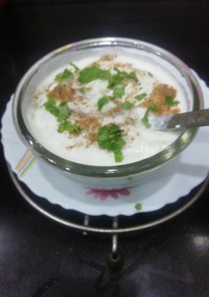 A picture of Cucumber & Coriander leaves Raita.