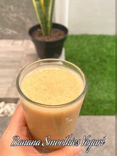 Foto resep 🍌Banana smoothies yogurt