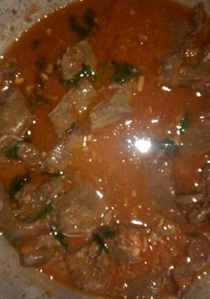A picture of Liver stew.