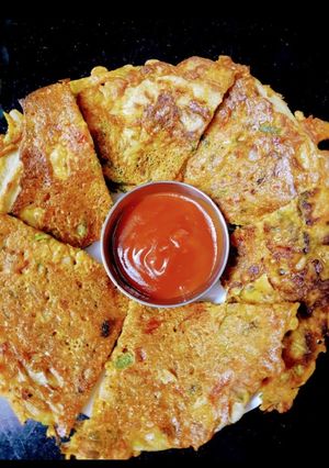 A picture of Besan Chila.