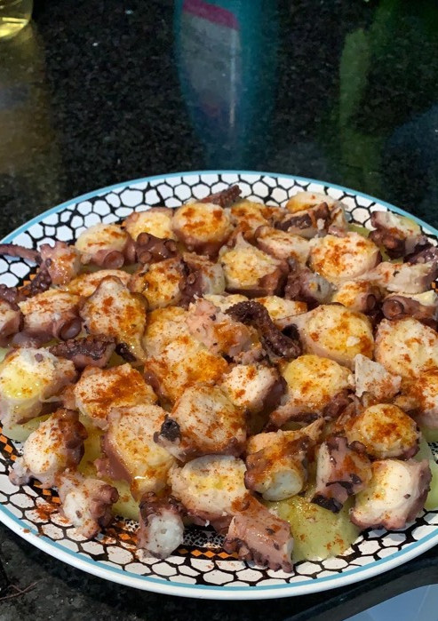 Una foto de Pulpo a la gallega