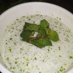 Mint green raita A picture of Mint green raita.