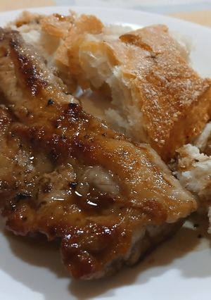 Una foto de Filetes de lagarto de cerdo a la plancha con aromas de Pedro Ximénez