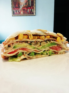 Una foto de Torta de verduras y atún