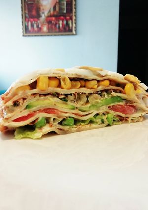 Una foto de Torta de verduras y atún