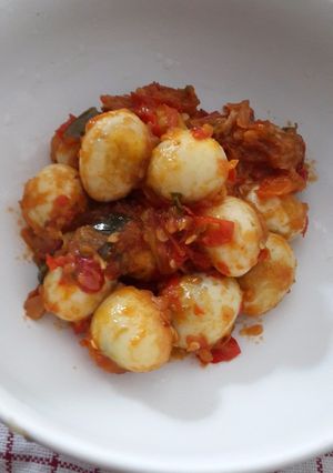Foto resep Simple Balado Telur Puyuh