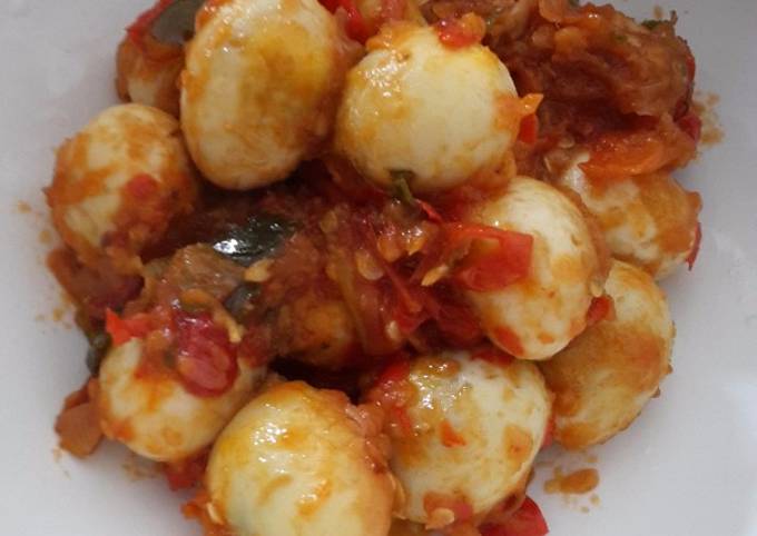Resep Simple Balado Telur Puyuh yang Lezat