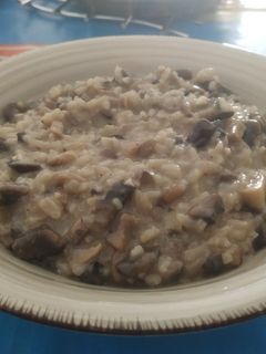 Una foto de Risotto de champiñones