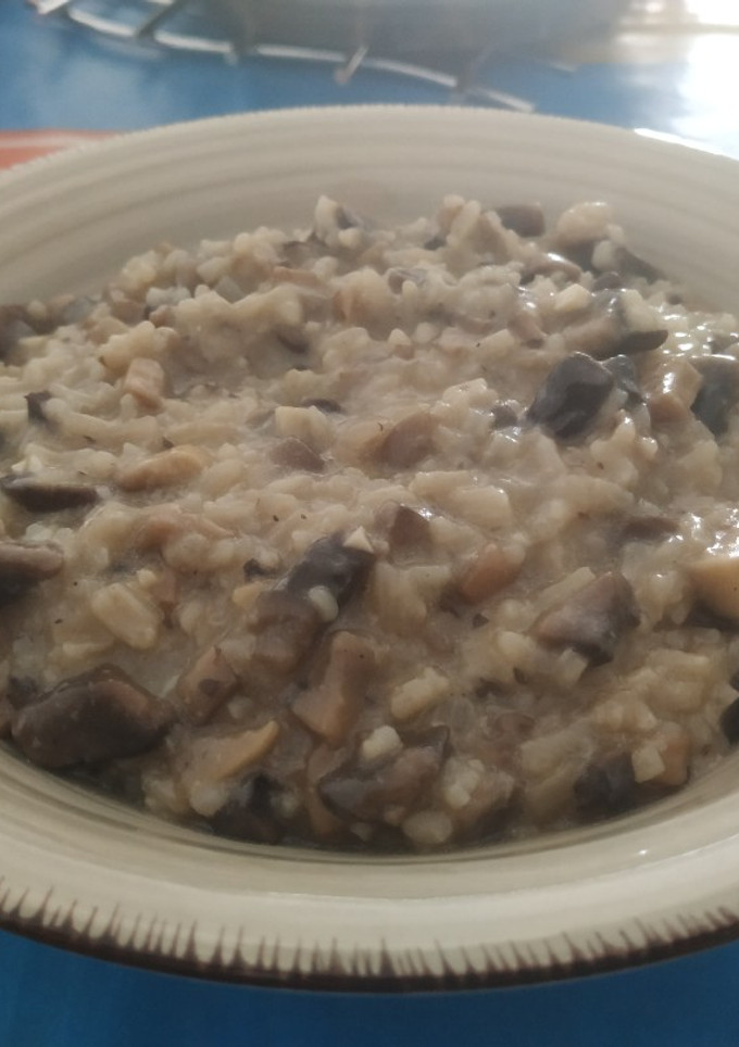 Una foto de Risotto de champiñones