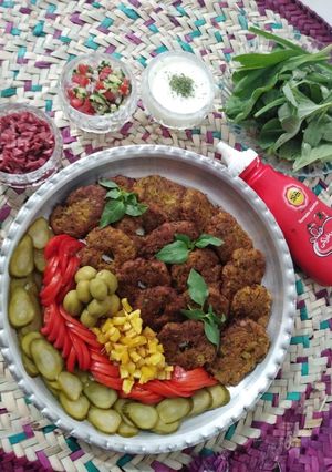 عکسی از دستور کتلت ساده (بدون گوشت)