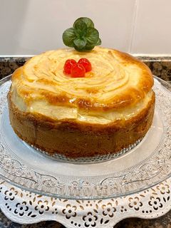 Una foto de Bizcocho esponjoso con manzana, yogur y vainilla