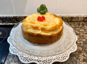 Foto principal de Bizcocho esponjoso con manzana, yogur y vainilla