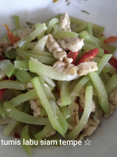 Foto resep 015. Tumis Labu Siam Tempe