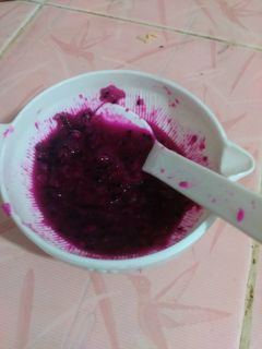 Foto resep MPASI pure buah naga 6m+