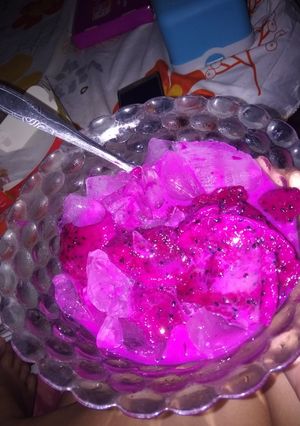 Foto resep Es buah naga