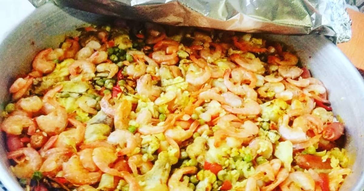 Paella Valenciana Mixta Receta de Nata Cookpad