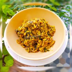A picture of Kardai chi bhaji / sabji.