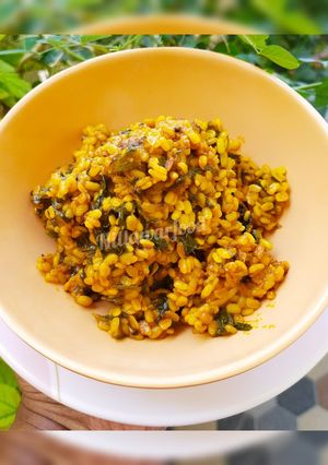 A picture of Kardai chi bhaji / sabji.