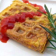 A picture of Omelette Waffle.