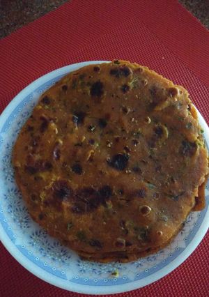 A picture of Thepla.