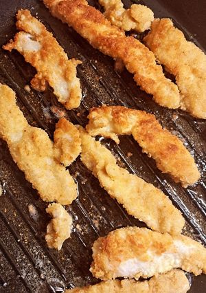 Une photo de Aiguillettes de poulet façon tenders