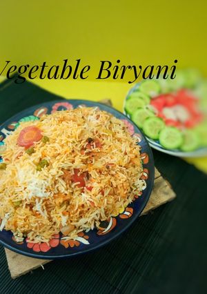 A picture of Vegetable Biryani.