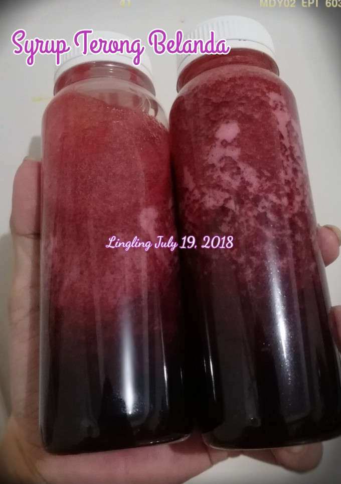 Foto resep Syrup Terong Belanda aka Syrup Tiung