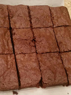 A picture of Easy Fudgy Brownies (Gluten Free or Regular).