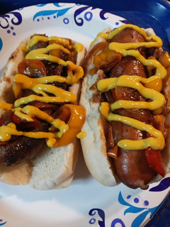 A picture of Just a Hankering for Sausage Onion Peppers Sandwich.