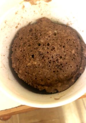 Una foto de Queque de chocolate en microondas