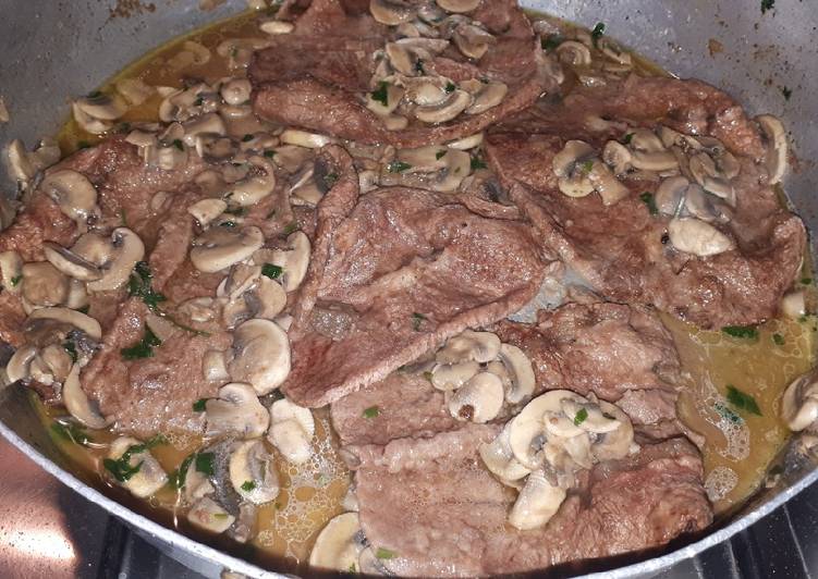 Scaloppina con i funghi