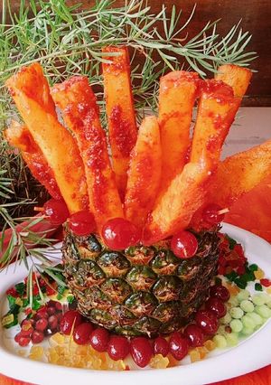 A picture of Pineapple Popsicle.