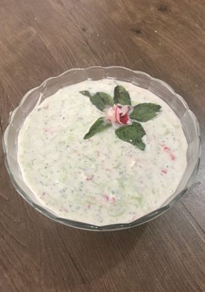 عکسی از دستور ماست و خيار