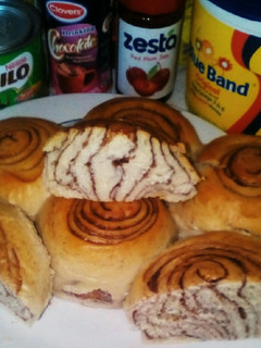 A picture of My zebra bun using jiko #Eldybreakfastcontest.