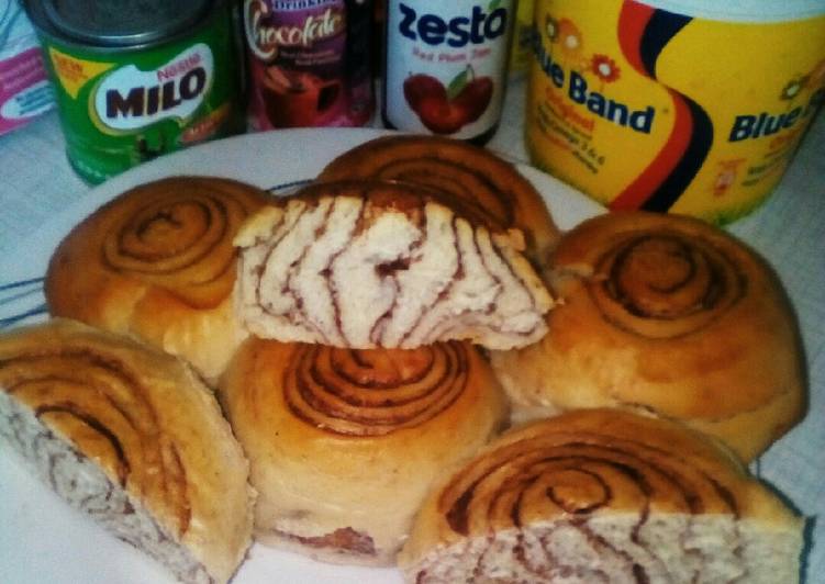 My zebra bun using jiko #Eldybreakfastcontest